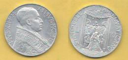 Vaticano 10 Lire 1950 Papa Paio XII° Vatican City Jubileum - Vatican