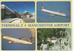 Terminal 2 Multiview Manchester Airport  - Lancashire - Unused Postcard - Lan4 - Manchester