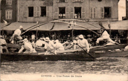 Givors Passe De Joute ... Sport Nautique 水上运动 Water Sport Rhône 69700 Cpa Voyagée En 1916 En TB.Etat - Givors