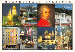 Salzburg - Residenzbrunnen, Mirabellgarten, W.A. Mozart, Mozart Denkmal, Festspielhaus, Dom, Getreidegasse - Salzburg Stadt