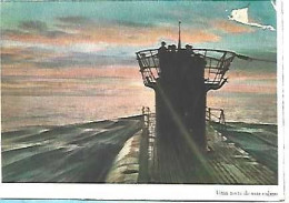 Portugal & Postal, A Night At Calm Sea, German Submarine, Photo By War Reporter P.K Jacobsen (3) - Weltkrieg 1939-45