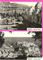 Lot 6 Cartes Publicitaires Laboratoire SOCA Monte-Carlo Avec Beaux Timbres Affranchis Monaco 1956 - Sammlungen & Lose