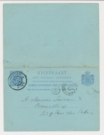 Briefkaart G. 37 Schiedam - Brussel Belgie 1898 - Postwaardestukken