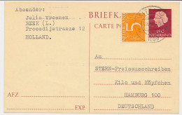 Briefkaart G. 317 / Bijfrankering Sittard - Duitsland 1959 - Postwaardestukken