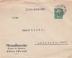 Deutsches Reich Firmenbrief Drucksache Ahlen 1933 Metallwerke Renner & Schwarte Ahlen Westfalen - Covers & Documents