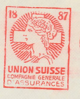 Meter Cover Switzerland 1957 Swiss Union - Insurance - Unclassified