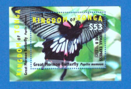 2015 Butterflies - Without White Frame - MNH - Perfuração: 14 Cot.: €53.00 - Tonga (1970-...)