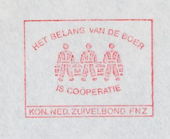 Meter Cover Netherlands 1988 Royal Dutch Dairy Association - Milkman - Rijswijk - Alimentazione