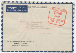 Cover / Postmark Taipei Taiwan China 1967 Taxe Percue - Directorate General Of Posts - Andere & Zonder Classificatie