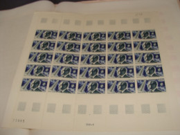 N° 1526 En Feuille  De 25 Timbres  Neufs - Volledige Vellen