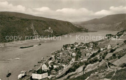 73608318 Assmannshausen Panorama Mit Burg Rheinstein Assmannshausen - Ruedesheim A. Rh.