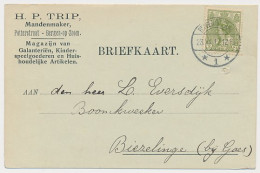 Firma Briefkaart Bergen Op Zoom 1917 - Mandenmaker - Sin Clasificación