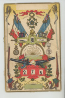 MILITARIA - RÉGIMENTS - Jolie Carte à Système 6 Roulettes Date Et  "Encore ... Jours " Honneur Patrie , Force Bonté - Andere & Zonder Classificatie