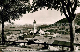 73608314 Nesselwang Ortsansicht Mit Kirche Hoehenluftkurort Alpen Nesselwang - Autres & Non Classés