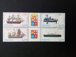 ITALIEN MI-NR. 1579-1582 POSTFRISCH(MINT) SCHIFFSBAU (I) DAMPFER KORVETTE MOTORSCHIFF 1977 - 1971-80:  Nuevos