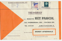 Treinbrief Winterswijk - Amsterdam 1963 - Unclassified