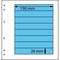 Schaubek Blankoblätter Gelblich-weiß 8 Taschen, 5 Blatt SBL17-5 Neu ( - Fogli Bianchi