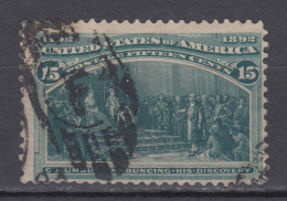 US 1893 Columbus 15c,fine Used Stamp ,Scott#238,VF,$82.5 - Used Stamps