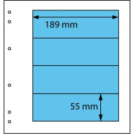 Schaubek Blankoblätter Schwarz 4 Taschen, 5 Blatt SBL11S-5 Neu ( - Blanco Pagina's