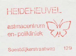 Meter Cover Netherlands 1980 Asthma Centre - Butterfly - Autres & Non Classés