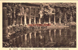 CPA PARIS - PARC MONCEAU - LA COLONNADE - Parcs, Jardins