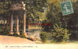 CPA PARIS - LE PARC MONCEAU - Parken, Tuinen