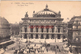 CPA PARIS - PLACE DE L'OPERA - Squares