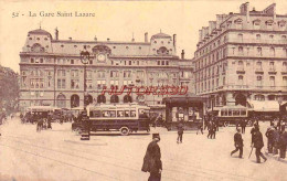 CPA PARIS - LA GARE SAINT LAZARE - Métro Parisien, Gares