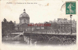 CPA PARIS - L'INSTITUT ET LE PONT DES ARTS - Ponti