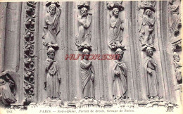 CPA PARIS - NOTRE DAME - FACADE - Notre Dame De Paris