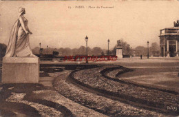 CPA PARIS - PLACE DU CARROUSSEL - Plazas