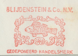 Meter Cover Netherlands 1957 Fish - Peces