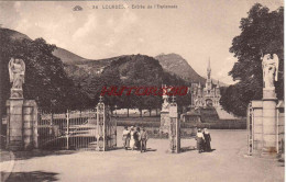 CPA LOURDES - ENTREE DE L'ESPLANADE - Lourdes