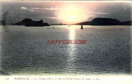 CPA MARSEILLE - LE CHATEAU D'IF - COUCHER DE SOLEIL - Festung (Château D'If), Frioul, Inseln...