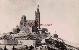 CPSM MARSEILLE - BASILIQUE DE ND DE LA GARDE - Notre-Dame De La Garde, Aufzug Und Marienfigur