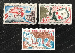 Lot De 3 Timbres Neufs** Saint Pierre Et Miquelon 1967 Yt N° 376 À 378 - Nuevos