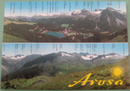 Arosa (GR)  - Zweibild Panoramakarte - Arosa