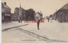 CPA VILLERS BRETONNEUX - PLACE DES HALLES - Villers Bretonneux