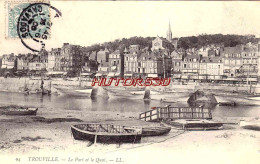 CPA TROUVILLE - LE PORT ET LE QUAI - Trouville