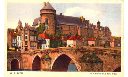 CPA LAVAL - LE CHATEAU ET LE PONT VIEUX - Laval