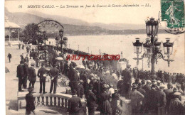 CPA MONTE CARLO - LES TERRASSES UN JOUR DE COURSES DE CANOTS AUTOMOBILES - Other & Unclassified