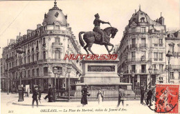 CPA ORLEANS - LA PLACE DU MARTROI STATUE DE JEANNE D'ARC - Orleans