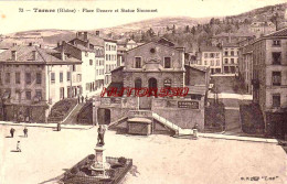 CPA TARARE - RHONE - PLACE DENAVE ET STATUE SIMONNET - Tarare