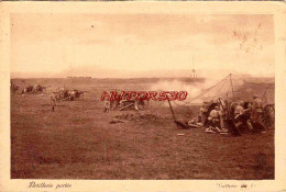 CPA MILITARIA - ARTILLERIE PORTEE - BATTERIE AU TIR - Manoeuvres