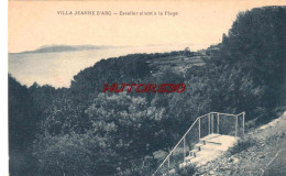 CPA LE PRADET - VILLA JEANNE D'ARC - ESCALIER DE LA PLAGE - Le Pradet