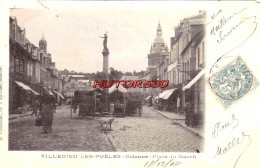 CPA VILLEDIEU LES POELES - PLACE DU MARCHE  - Villedieu