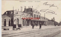 CPA ARGENTAN - LA GARE - LES QUAIS - Argentan