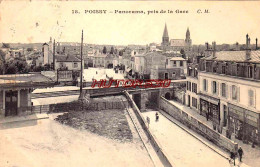 CPA POISSY - PANORAMA PRIS DE LA GARE - Poissy