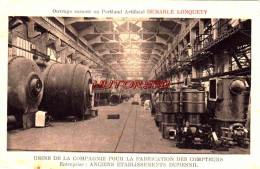 CPA DEMARLE LONQUETY - ANCIENS ETABLISSEMENTS DUMESNIL - USINE FABRICATION DES COMPTEURS - Publicité