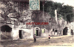 CPA CHATEAU DU LOIR - SARTHE - FERME ENTIEREMENT DANS LE ROC A MARCON - Chateau Du Loir